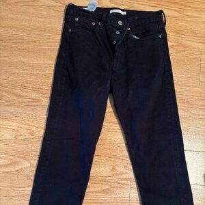 Levis black Wedgie jeans